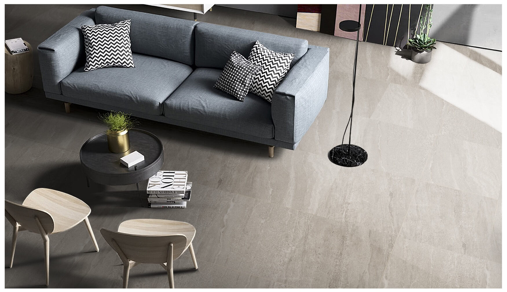 45X45 Florence Smokey Grey