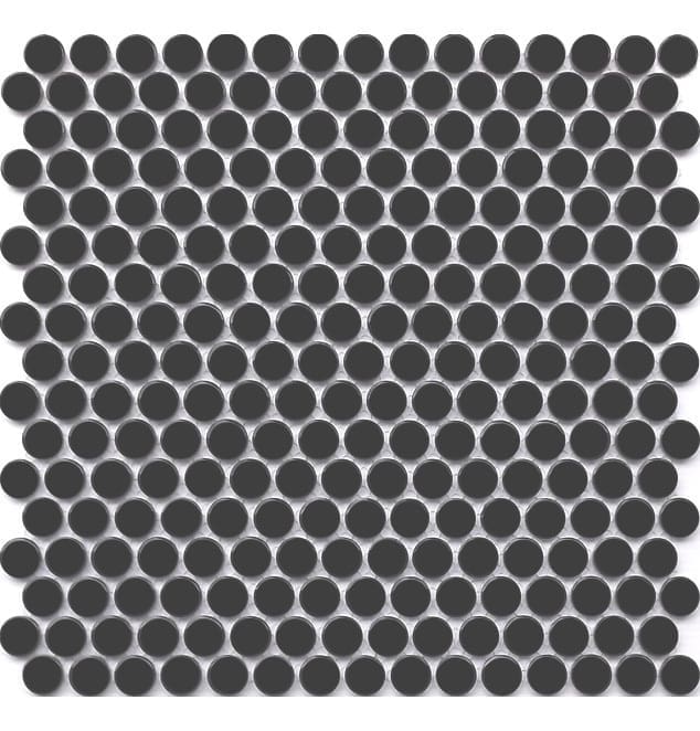 30.9X31.5 Gloss Black Penny Round