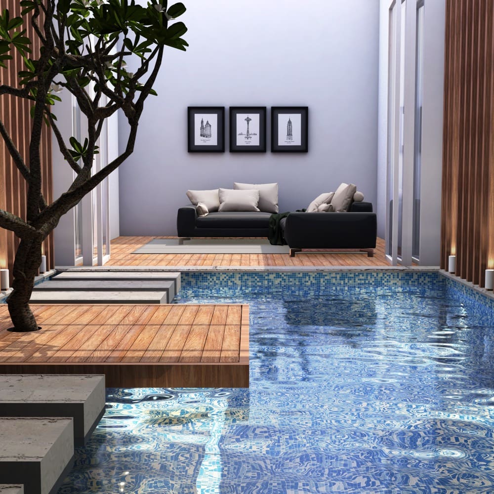 30X30 Paradise Hawaii Glass Mosaic ** Pool Safe **
