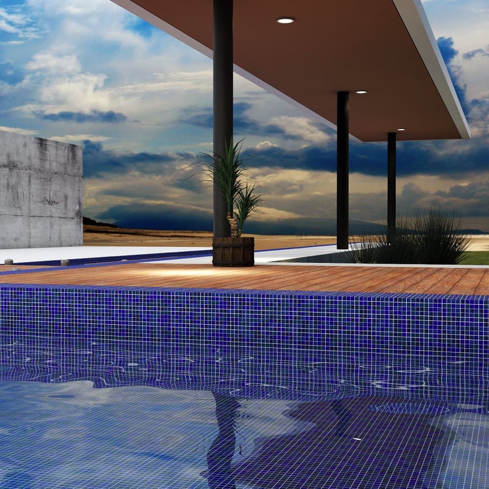 30X30 Paradise Phuket Glass Mosaic ** Pool Safe **