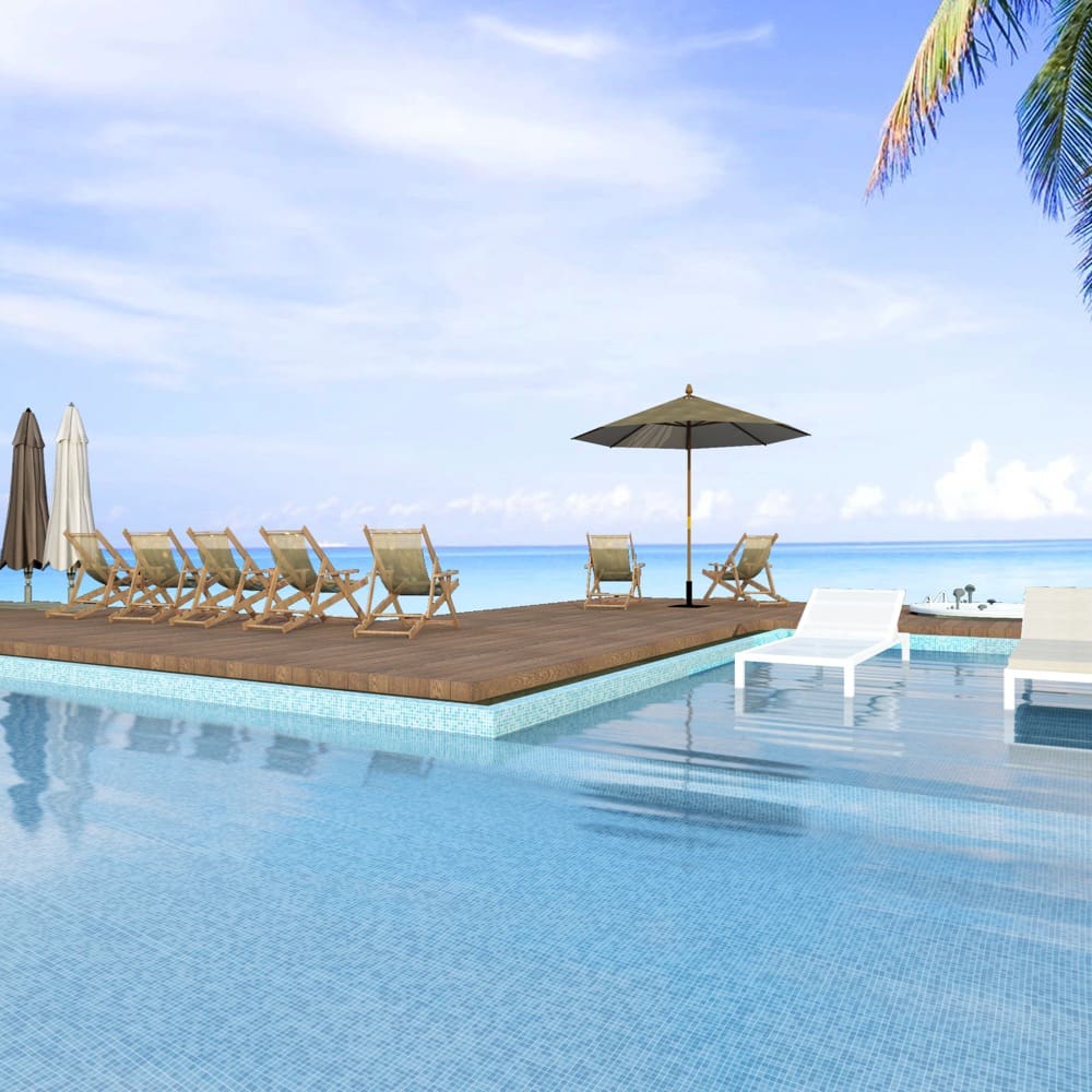30X30 Paradise Tahiti Glass Mosaic ** Pool Safe **