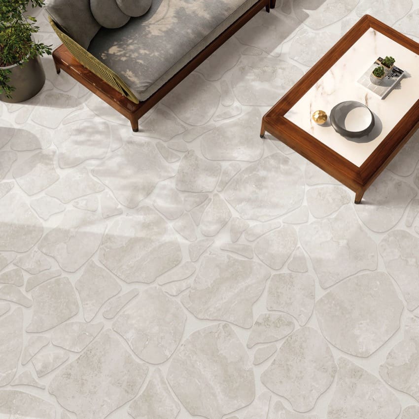 60X60 Norcia Light Crazy Pave 10Mm