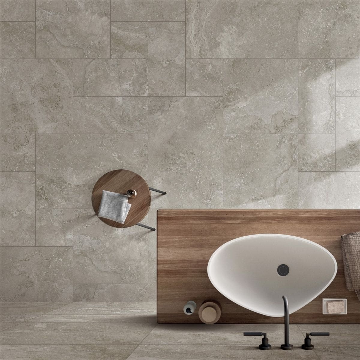 Norcia Grey French Pattern