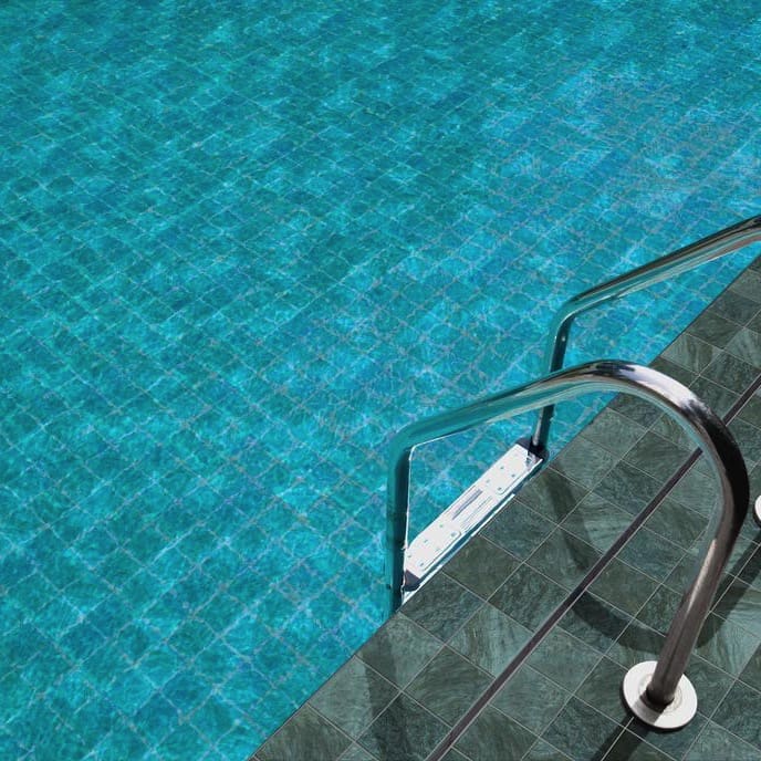 97X97Mm Alpi Earth Green Mosaic