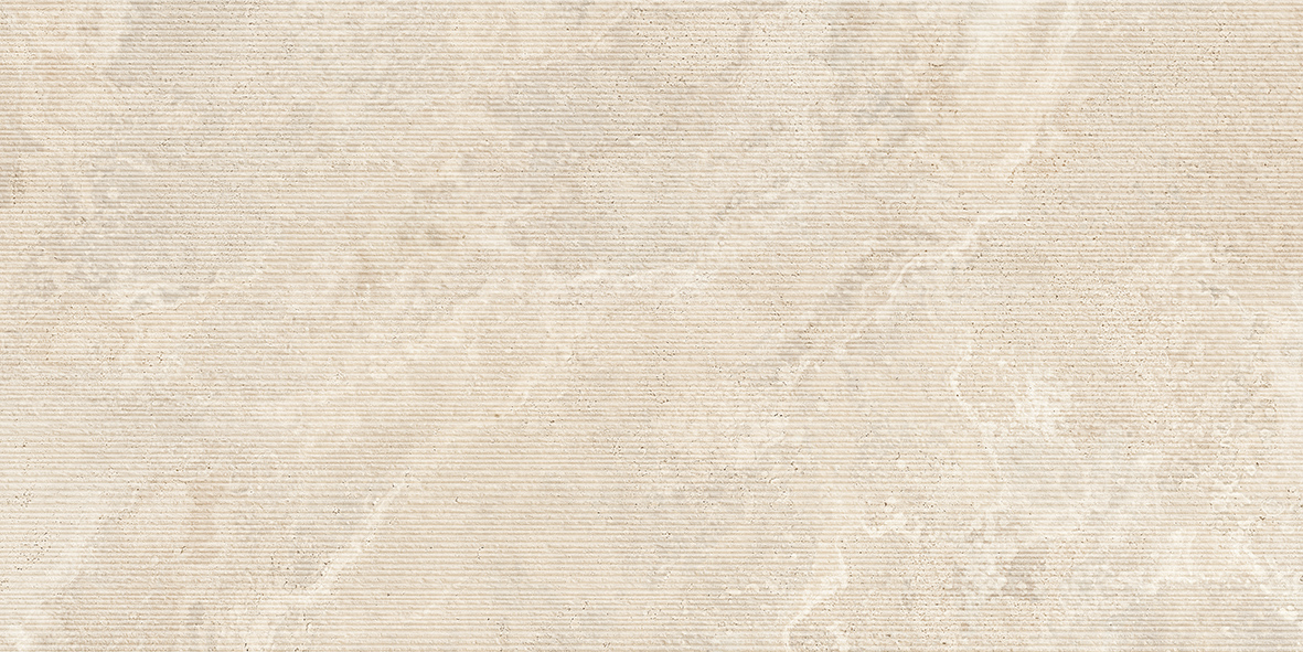 Crown Travertine Beige Structured Decor P3 600x1200