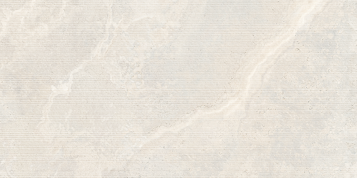 Crown Travertine White Structured Decor P3 600x1200