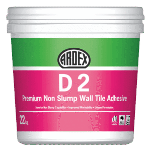Ardex D2 Premium Non-Slump Wall Tile Adhesive 22kg