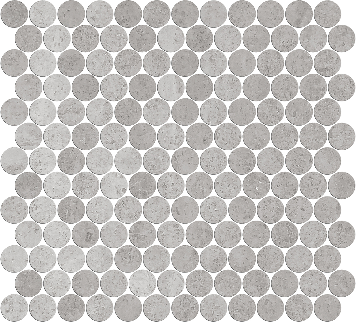 Artemis New Grey Penny Round Honed 23x23