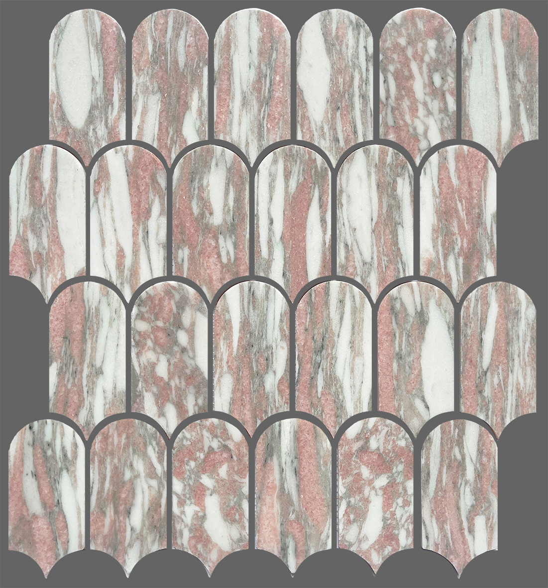 Artemis Norwegian Pink Feather Honed 50x103