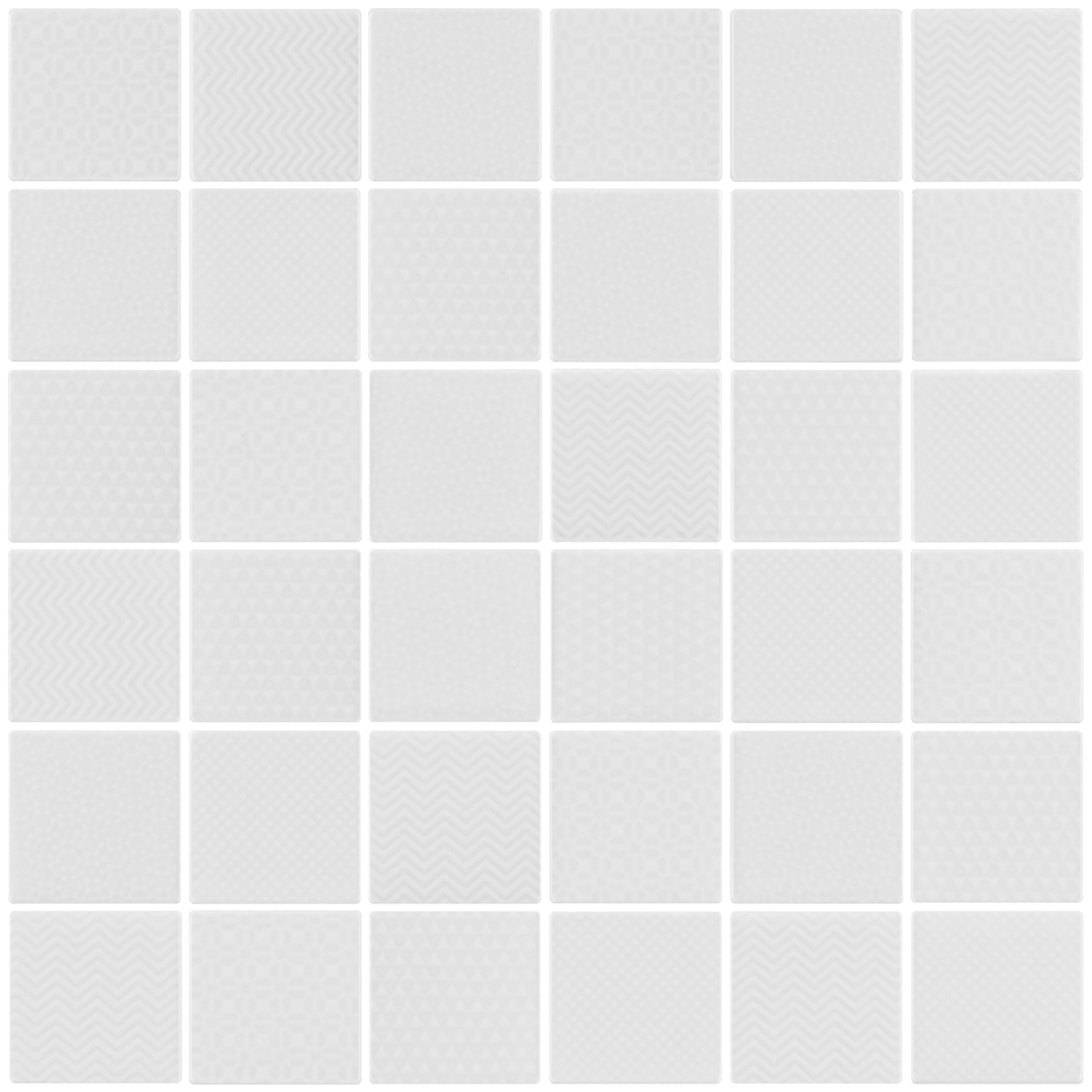 Celadon White Mosaic 47x47