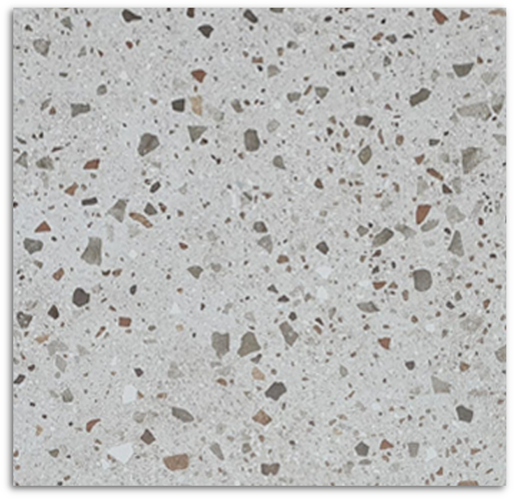Omega Grey Terrazzo Chip 600x600
