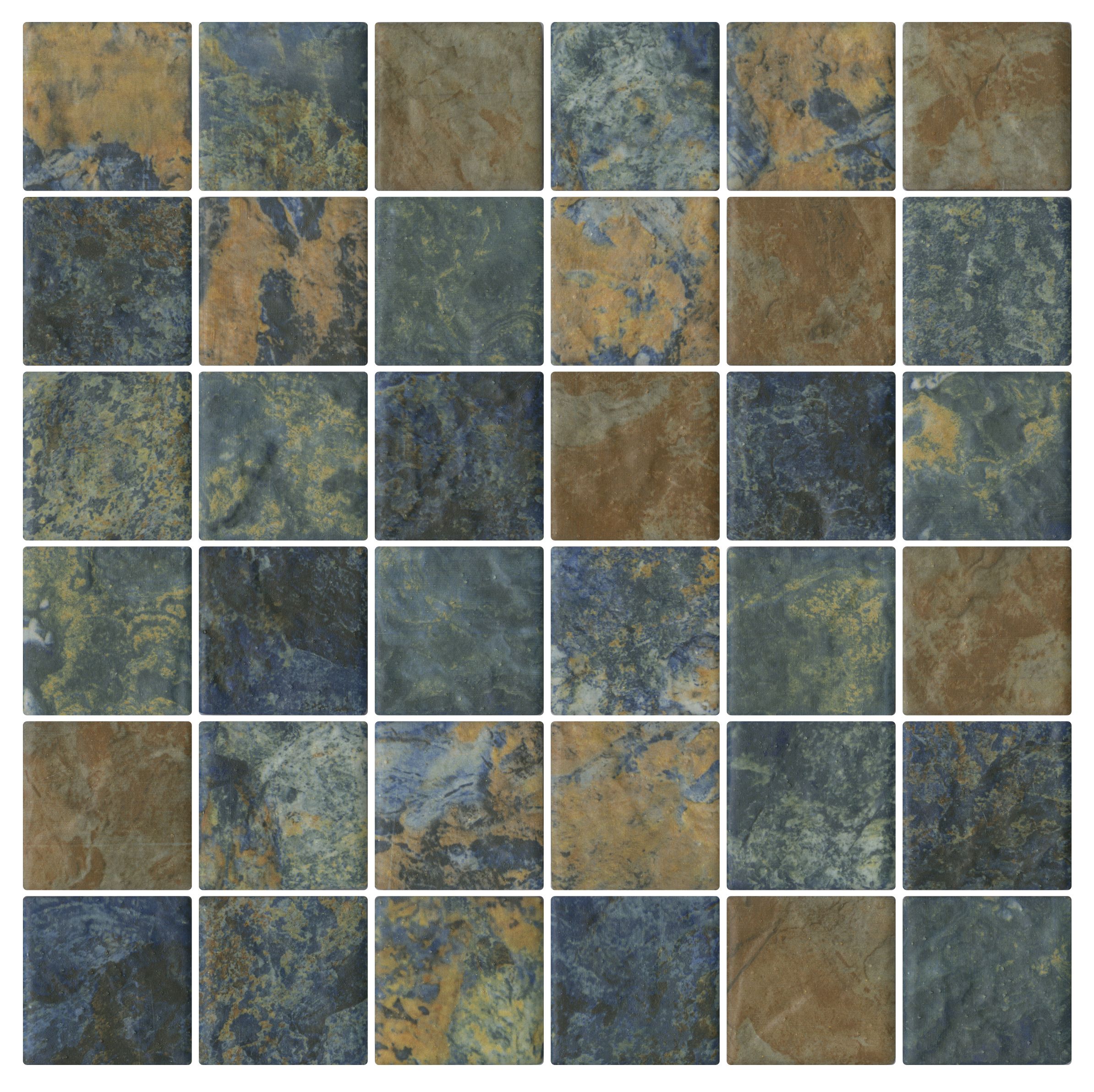 South Pacific Samoa Verdigris Mosaic 47x47