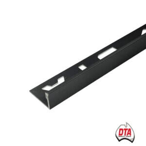 DTA-L Shape Angle-12mm-Aluminium-Matt Black-3 m Length