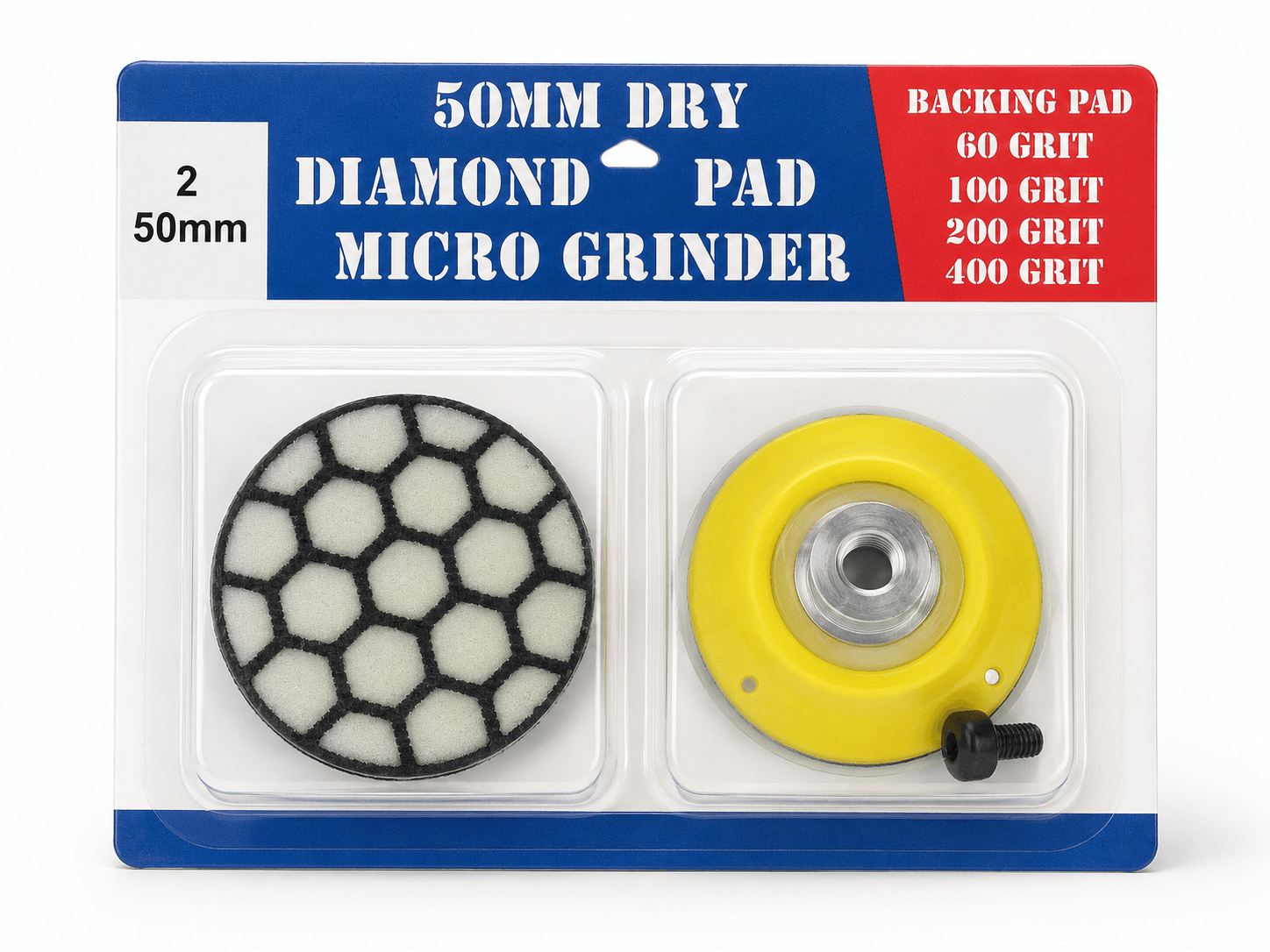 50mm Dry Diamond Polishing Pads x 4