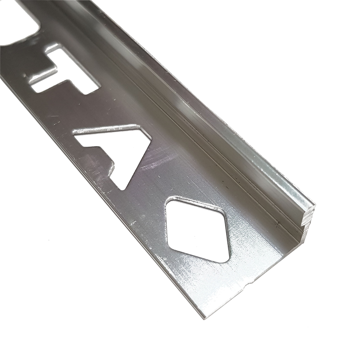 Aluminium Spectrim L-Shape Angle 3m x 10mm Brushed Nickel