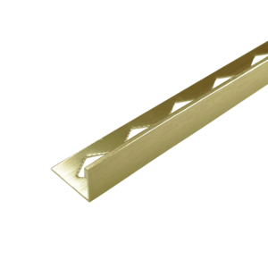 Aluminium Spectrim L-Shape Angle 3m x 12mm Brushed Gold