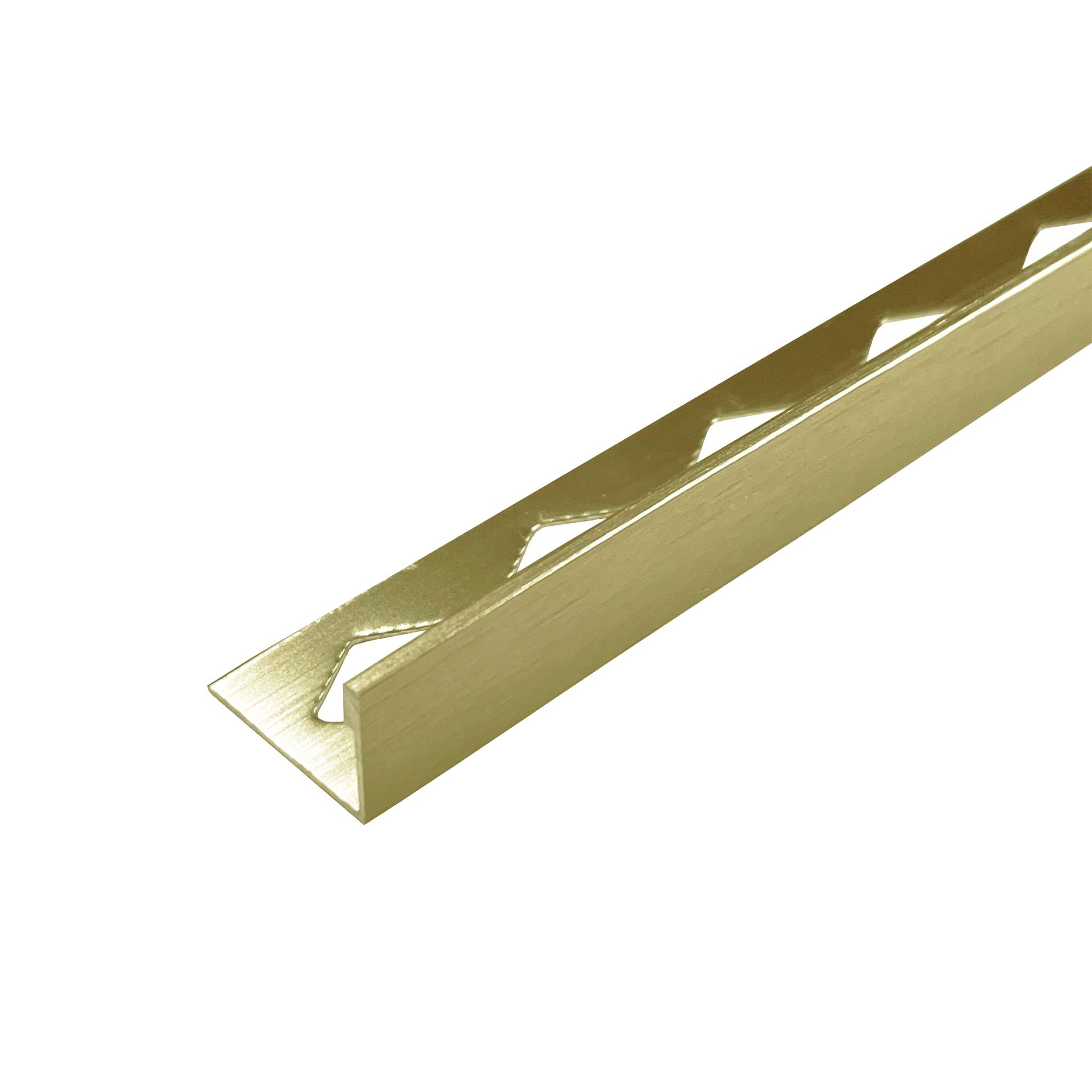 Aluminium Spectrim L-Shape Angle 3m x 12mm Brushed Gold