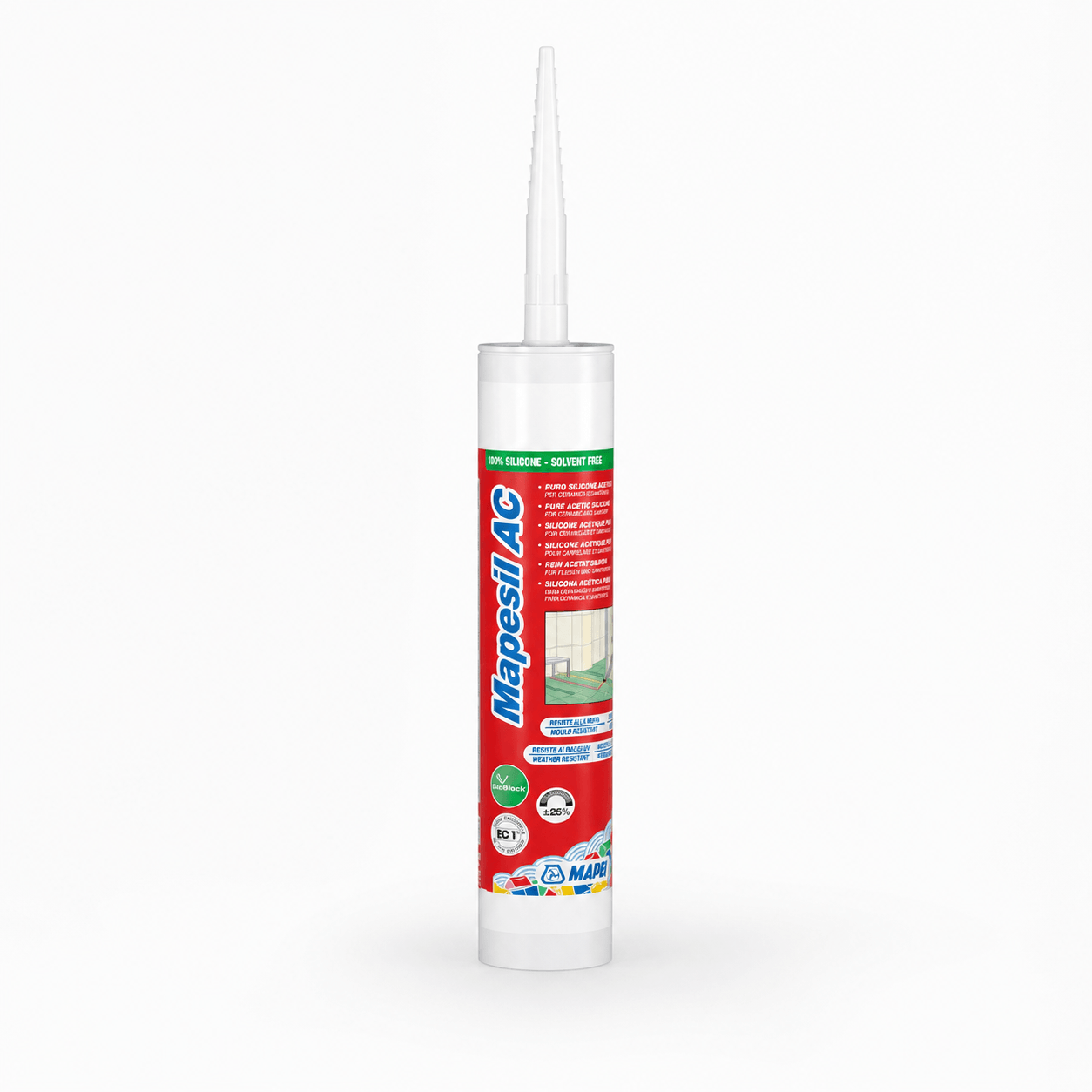Mapei Mapesil AC Silicone Sealant - Silver Grey 310ml
