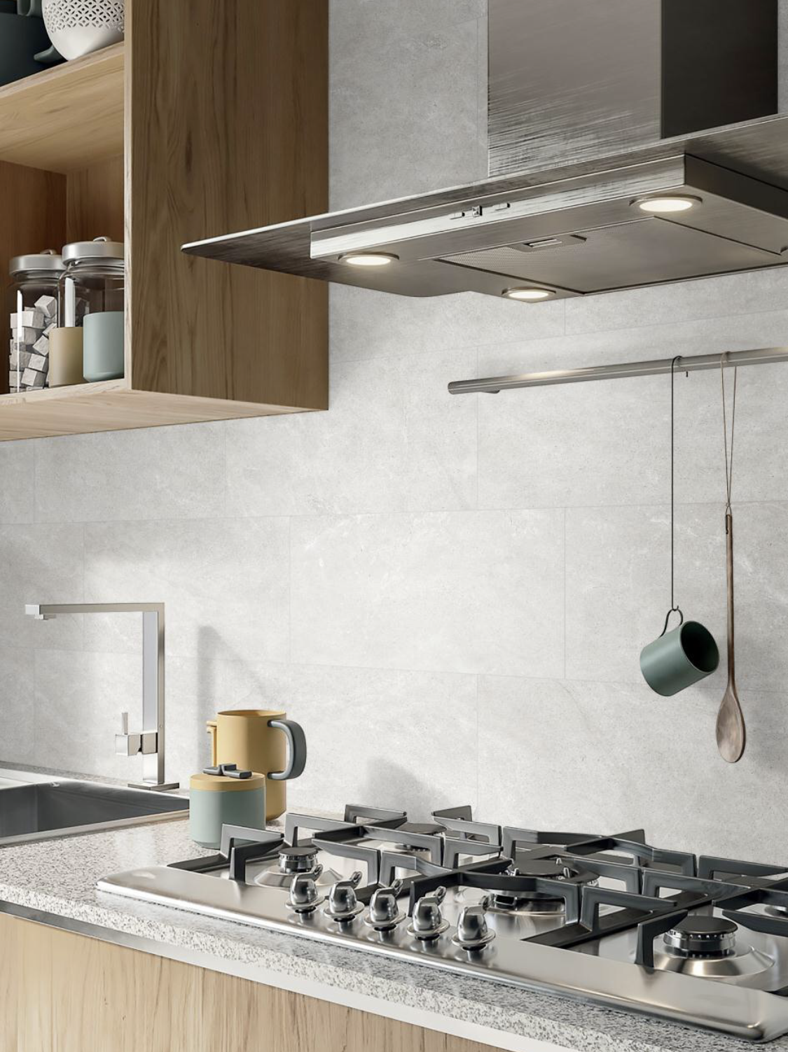Kiel Bianco 75x300mm Gloss
