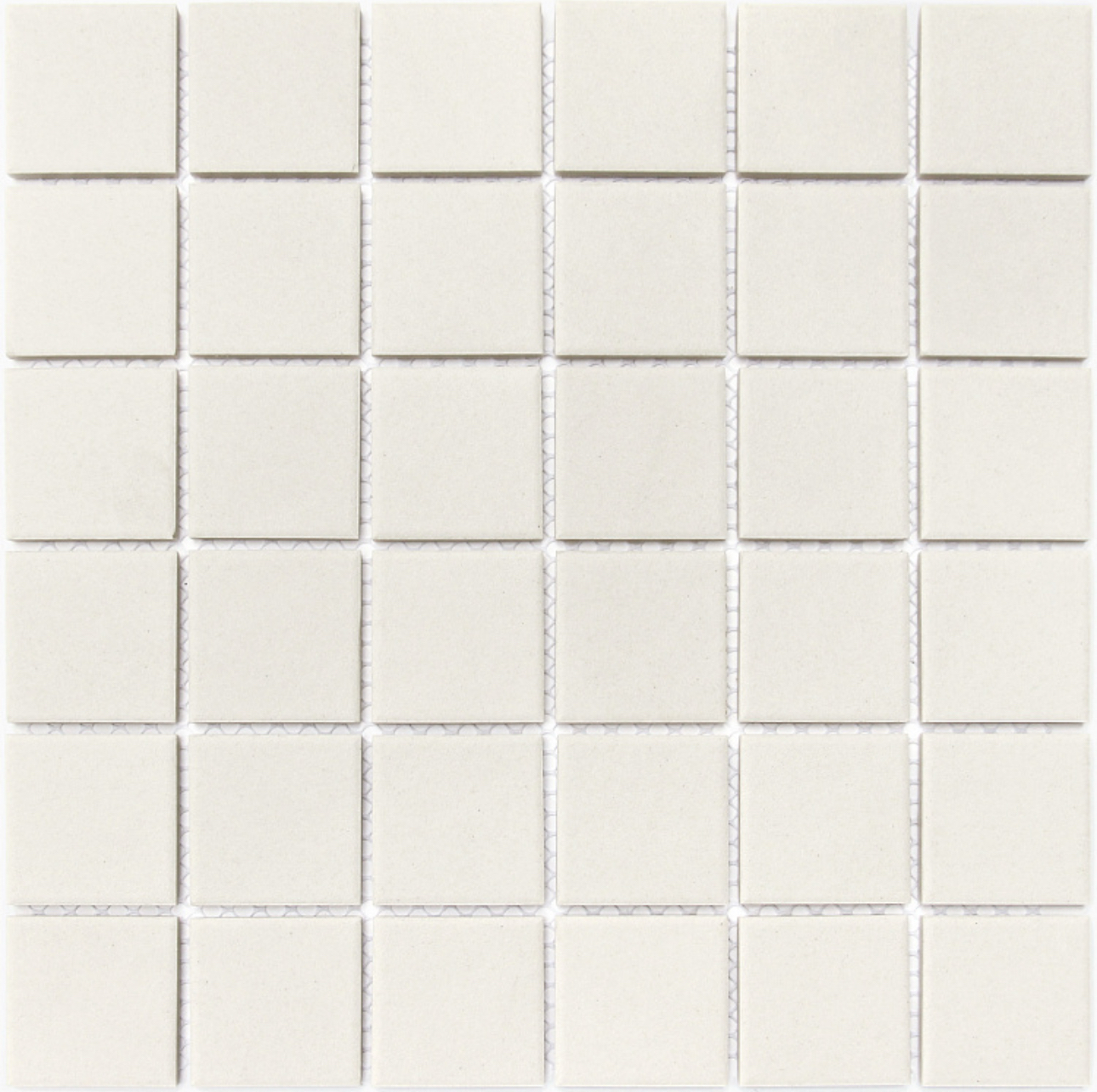 Unglazed & Feature Mosaics Bianco 48x48mm / 306x306mm sheet