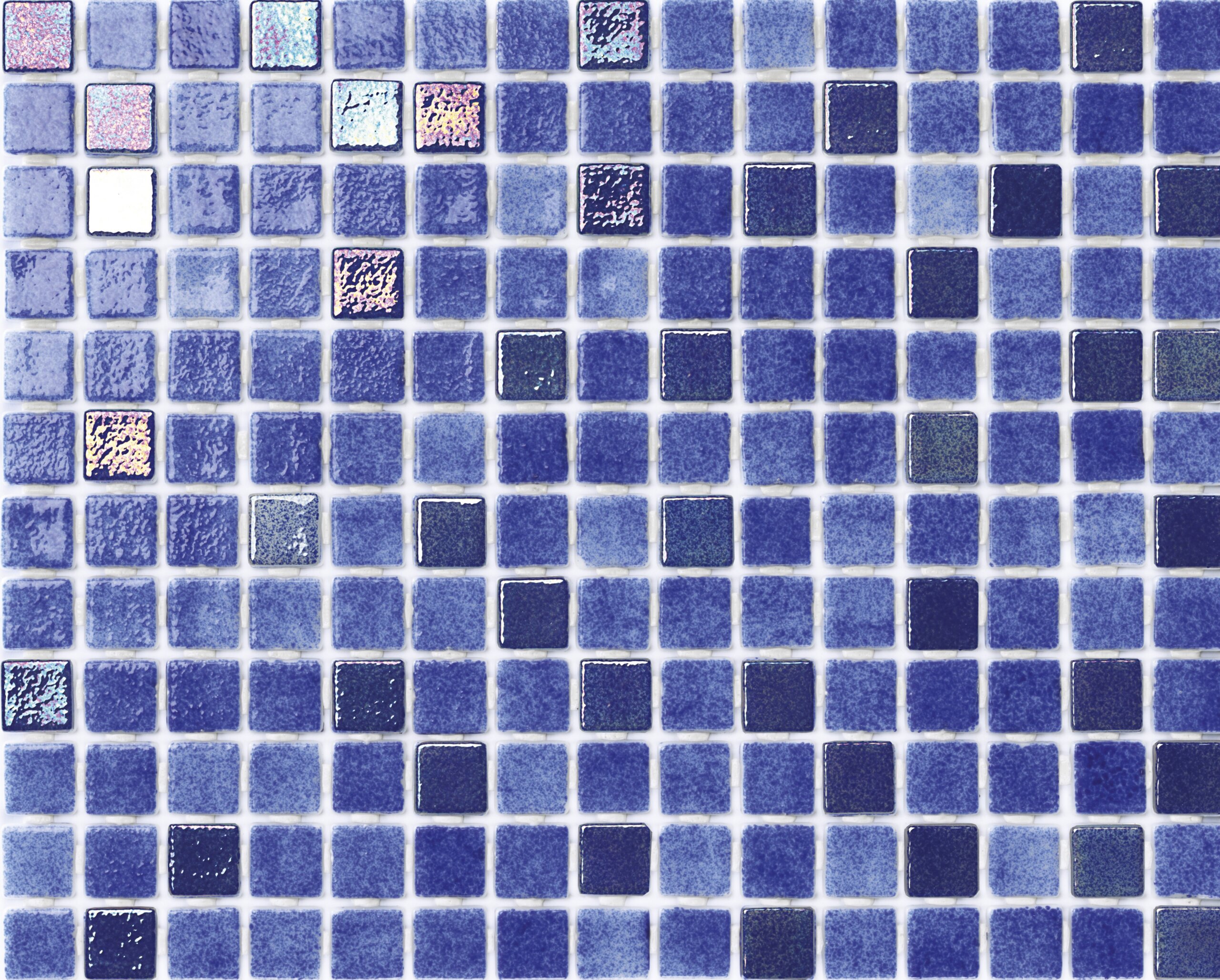 Alttoglass Dark 316x396mm sheet Iris Mix Pool Mosaic