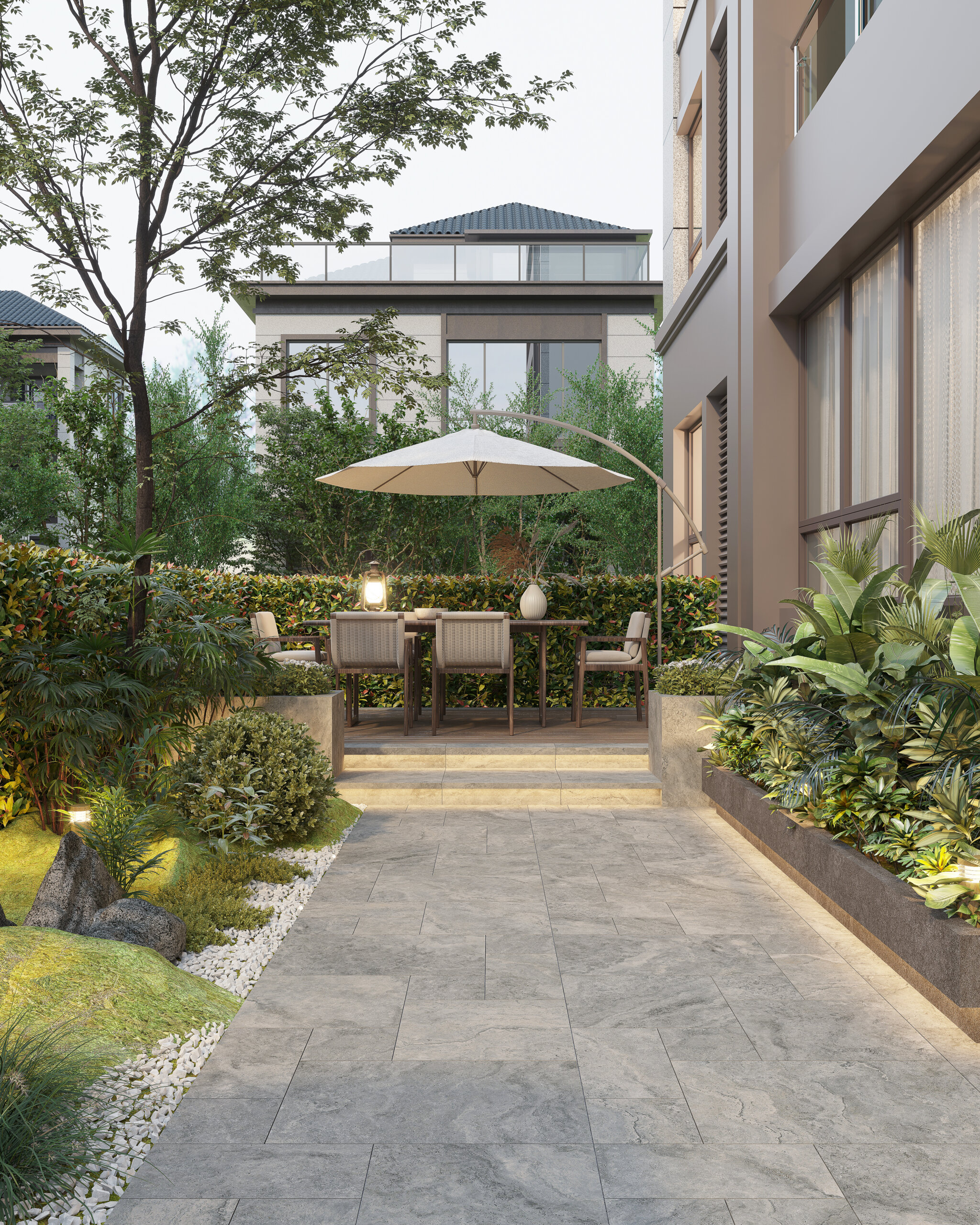 Travertino Pearl 400x600mm Pencil Edge 20mm P5