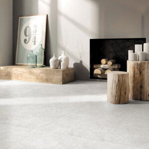 Tivoli Bianco 285x216mm sheet Herringbone Matt