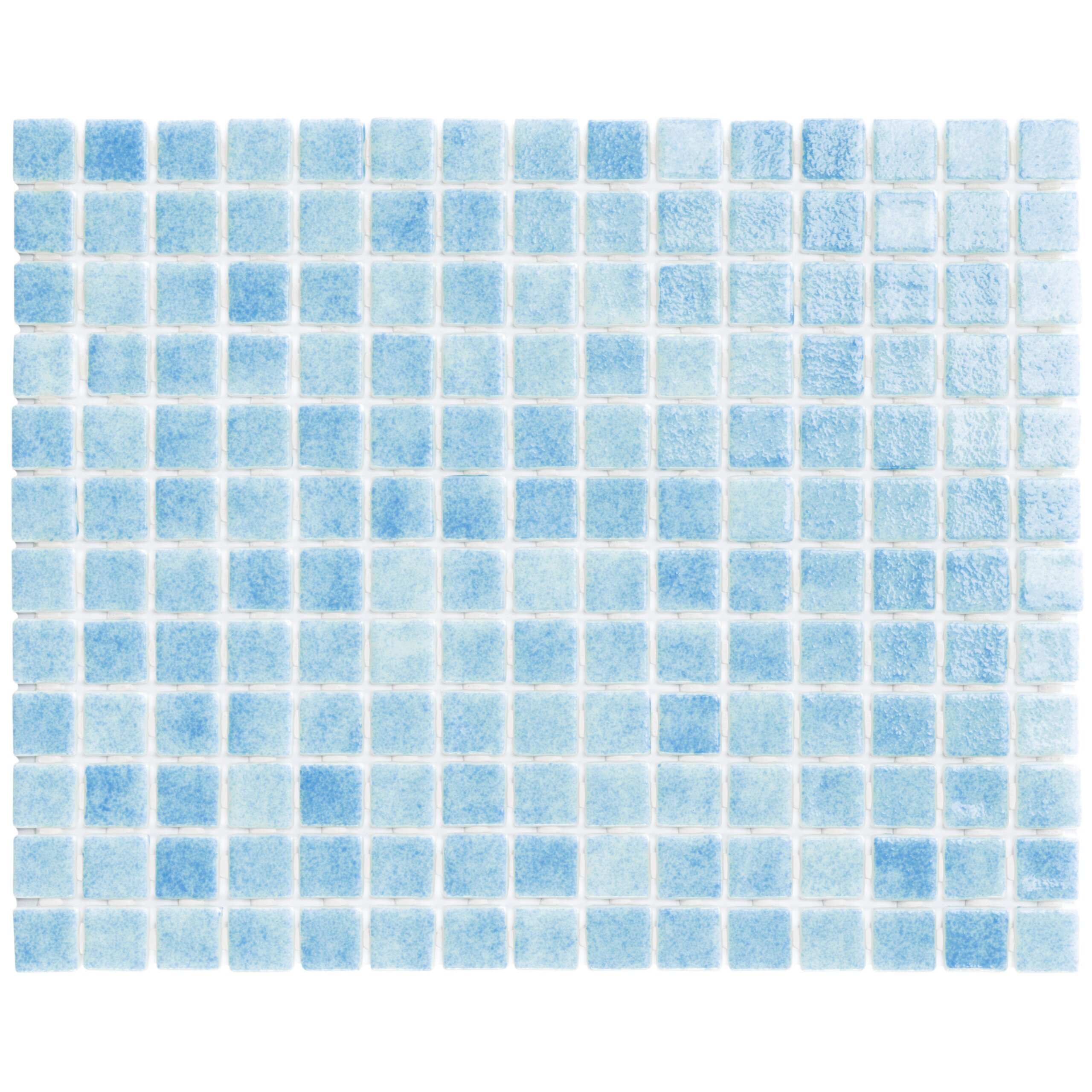 Alttoglass Azul Celeste 316x396mm sheet Fog Pool Mosaic